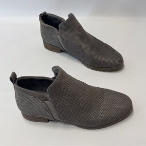 Dr Sholl’s Women’s  blur Gray Ankle Bootie side Zip comfort Casual Boot